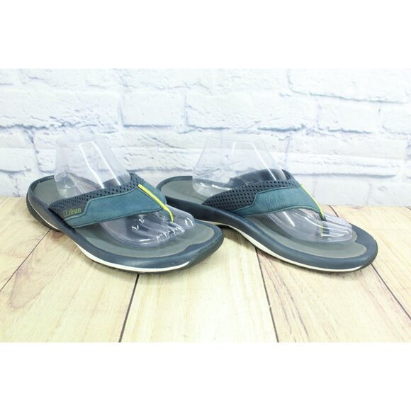 LL Bean Swift River Sport Flip Flops Carbon Navy Size 11 M main image 6